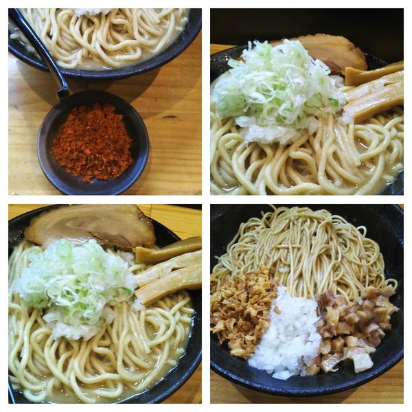 「らーめん大盛り➕辛いやつ➕和え玉」@自家製麺TANGOの写真