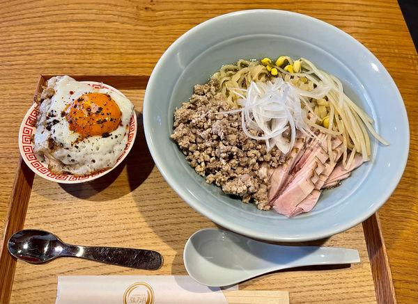「肉汁なし月光（1300円）」@自家製麺と定食 弦乃月の写真