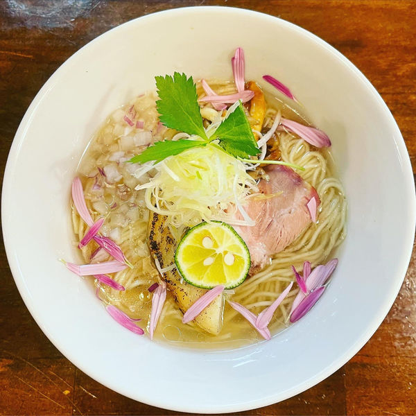 「【限定】鱧と茸の塩そば」@CLAM＆BONITO貝節麺RAIKの写真