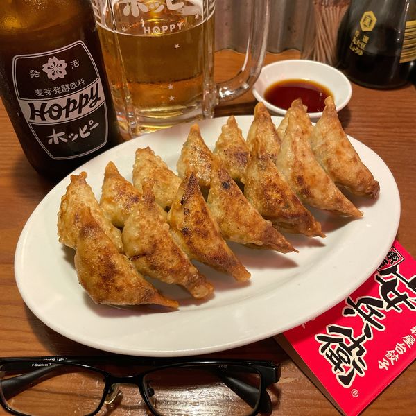 「焼餃子（にんにく有）」@えびすの安兵衛の写真