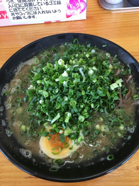 「豚骨ラーメン800円 ネギ100円」@豚骨ラーメン 新井商店の写真