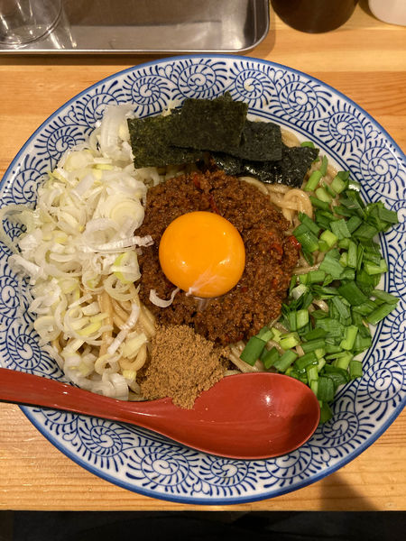 「台湾混ぜそば大盛＋追い飯」@自家製麺 竜葵の写真