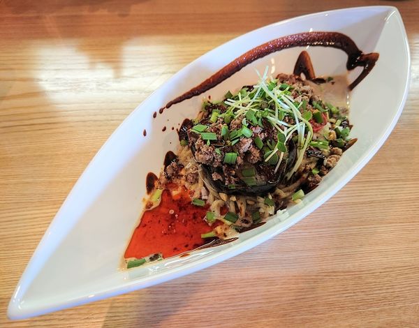 「秋茄子とローストトマトの汁なし担々麺【期間·数量限定】」@麺 㐂色の写真