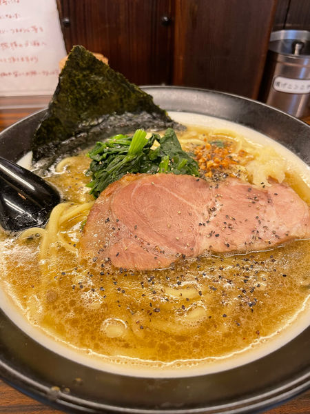 「太麺」@豚骨醤油らーめん 誠屋 池尻店の写真