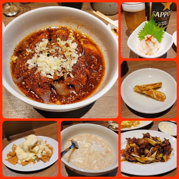 「【ラーメンコース】水煮牛肉（スキジューニュールー）他」@雲呑麺のお店 おんわの写真