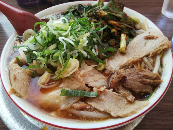 「ちゃあしゅうめん　＋にらキムチ」@丸一らあめんの写真