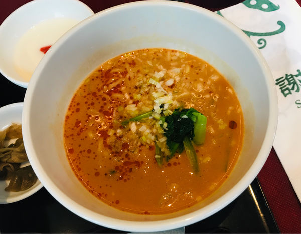 「担々麺(ハーフ) 四川セット」@謝朋殿 仙台店の写真