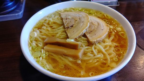 「手もみ中華そば７１０円(無料、大盛）」@つけめん・らーめん活龍 境店の写真