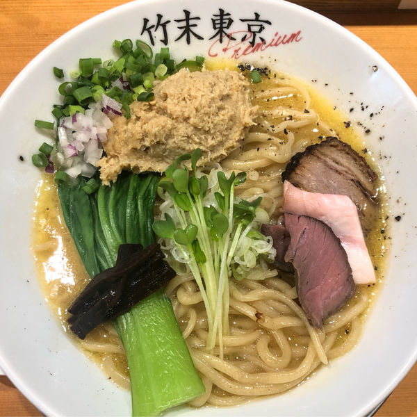 「鶏ホタテそば1050円」@竹末東京プレミアムの写真