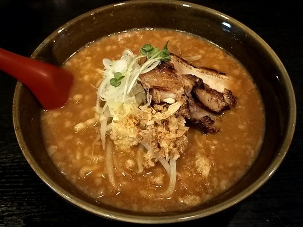 「味噌ラーメン大盛＋ミニドライカレー」@濃厚味噌らーめん ぶるんちょの写真