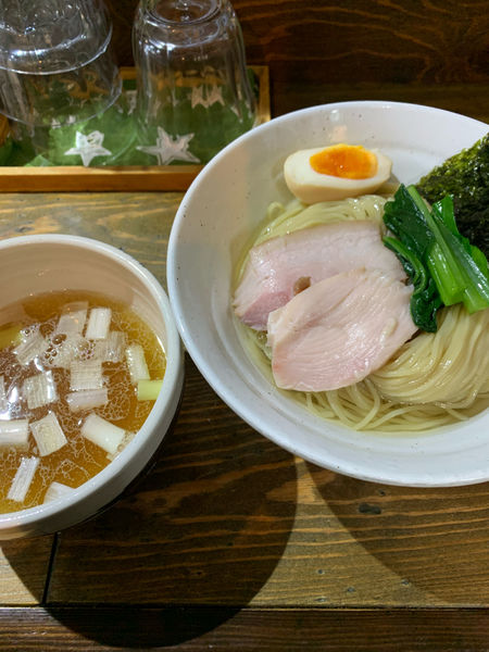 「昆布水つけ麺　煮干し　麺増やし」@ラーメン屋ジョンの写真