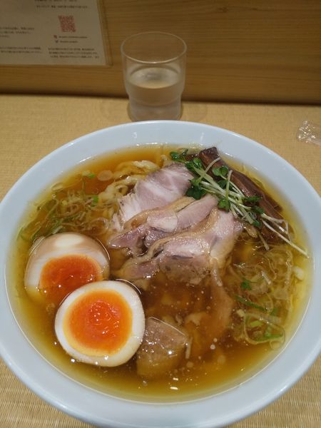 「親鶏中華そば820円自家製煮卵(クーポン)」@手打 親鶏中華そば 綾川の写真