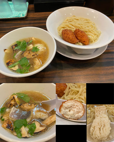 「限定(終了) 鱧と松茸のつけ麺¥2000」@稲荷屋の写真