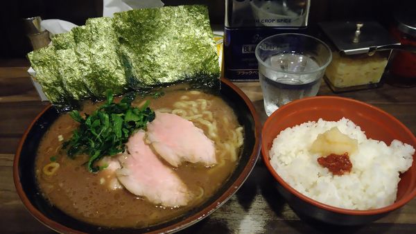 「のりラーメン¥920+小ライス¥120-」@神田ラーメン わいず 神田本店の写真