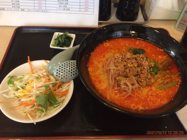 「日替わりランチの担々麵 690円(税込)」@味の豊の写真