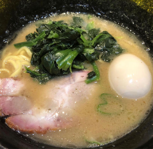 「ランチAセット+味玉」@横浜家系ラーメン 海老名家の写真