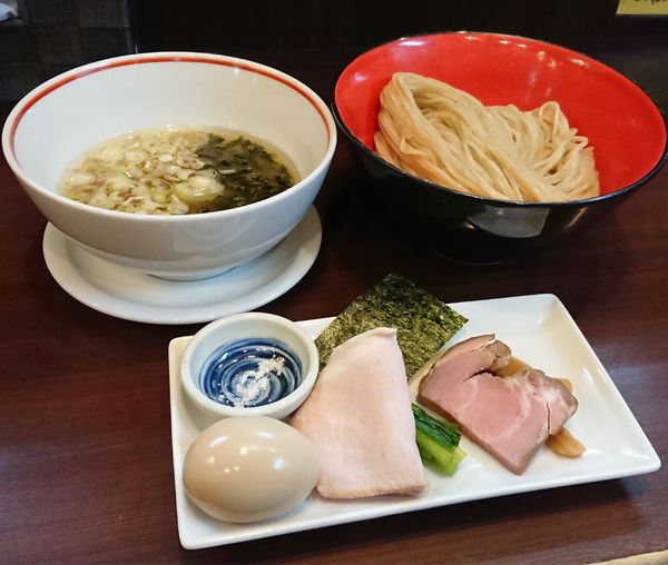 「【限定】潮つけめん＋味玉」@とものもとの写真