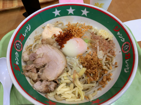 「まぜそば大盛り」@ジャンクガレッジ イオンレイクタウンmori店の写真