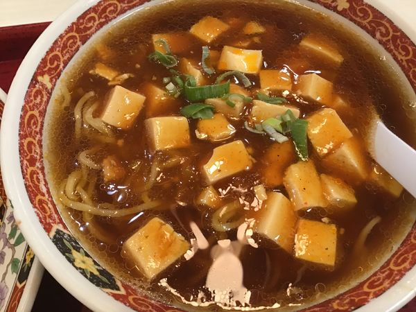 「ランチDセット(麻婆ラーメン・半炒飯・餃子4個)800円他」@中華食堂 一番館 中野南口店の写真