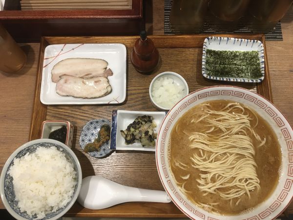 「烏賊定食」@炭火焼濃厚中華そば 奥倫道の写真