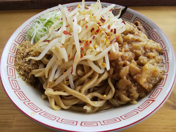 「魚介まぜそば　並　※魚粉、背脂増し：無料　※㋚券で５００円」@MBC まぜそばバクバク倶楽部の写真