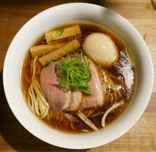 「鴨そば＋味玉」@らぁめん鴇の写真