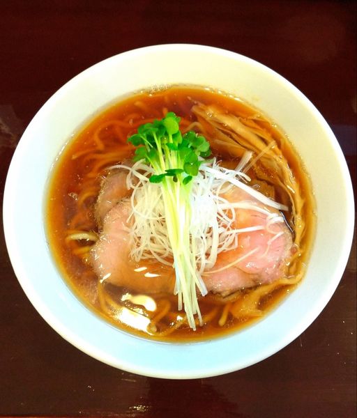 「醤油ラーメン大盛（￥800+100）」@麺屋 もろの写真