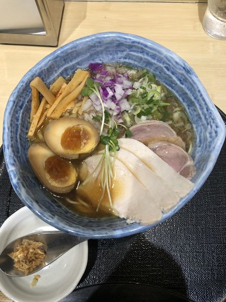「特製東京軍鶏そば（醤油、大盛）」@つけ麺 たけもとの写真