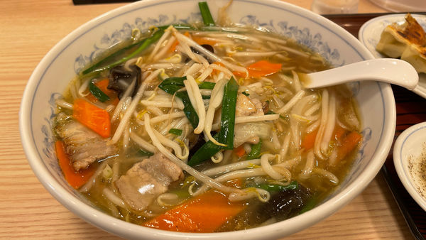 「もやしラーメン」@ぎょうざの満洲 町田パリオ店の写真