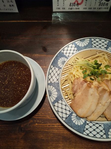 「つけ麺（全部のせ）」@徳川町 如水 本店の写真