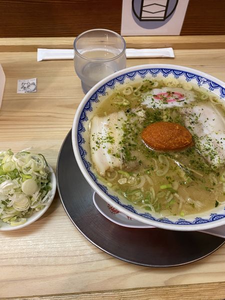 「赤湯からみそラーメン＋ネギ」@龍上海 新横浜ラーメン博物館店の写真