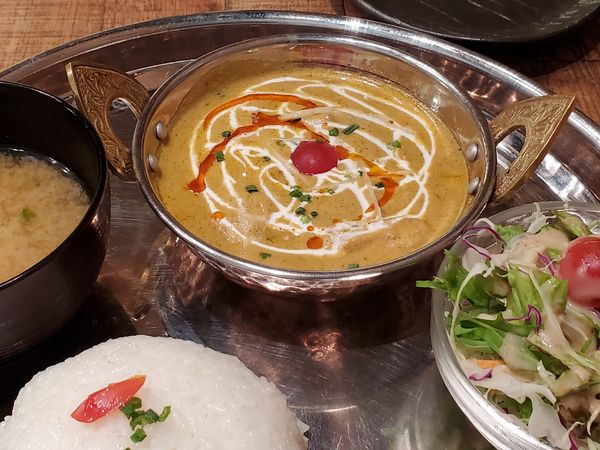 「Aセット・チキンカレー・中辛・ライス」@Asian Dining CHOTAROの写真