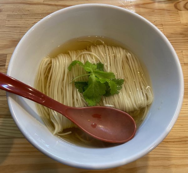 「（梅）かけそば」@自家製麺 くろ松の写真
