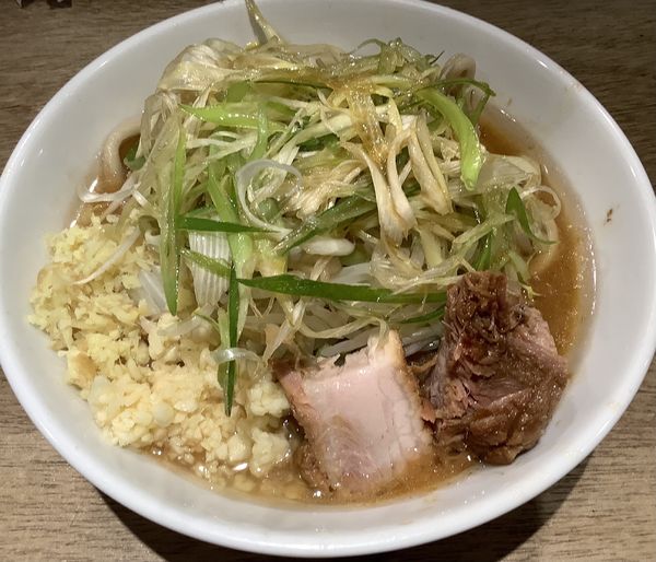 「ミニラーメン　+ ネギ　+ 生姜」@MEN YARD FIGHTの写真