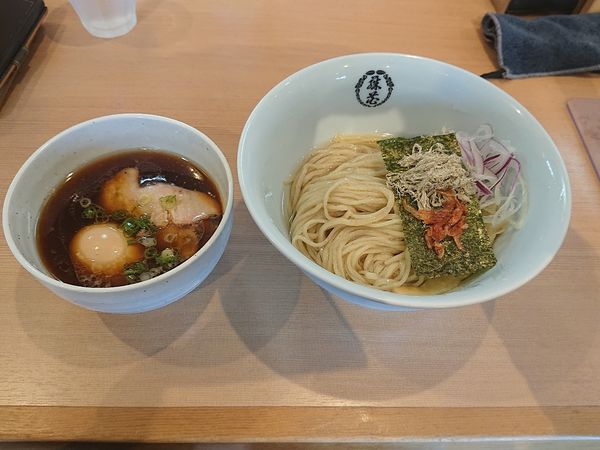 「特製つけそば 醤油 味玉」@支那蕎麦屋 藤花の写真