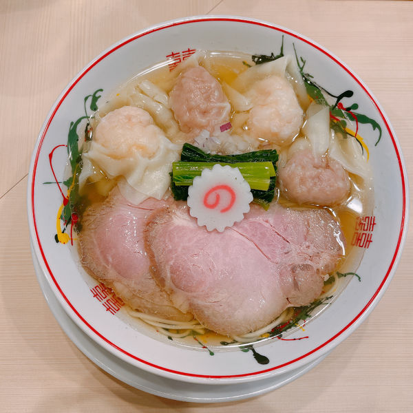 「白だしワンタン麺」@つけめん金龍の写真