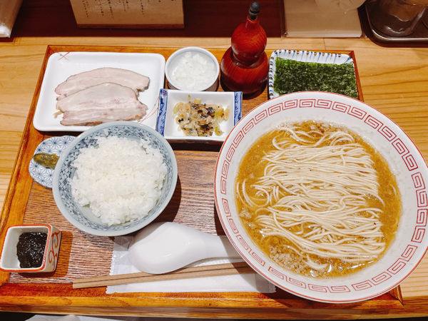 「烏賊定食」@炭火焼濃厚中華そば 海富道の写真