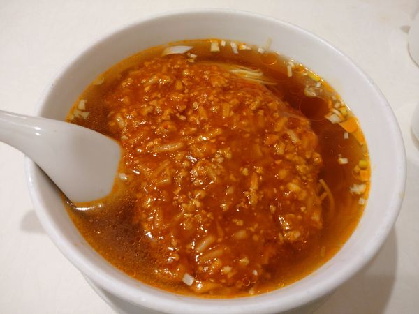 「挽き肉唐辛子そば（1,100円）」@京華飯店の写真