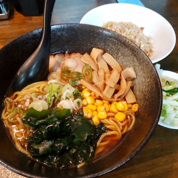 「半チャンラーメン（￥730）※」@どさん子大将 北糀谷店の写真