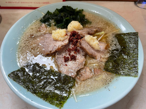 「ネギチャーシュー麺（脂多め）」@ラーメンショップ 月夜野バイパス店の写真