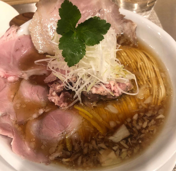 「豚醤油そば」@成城青果の写真