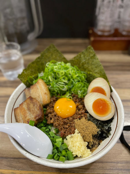 「DX台湾まぜそば 1220円」@麺屋 はるか 秋葉原店の写真