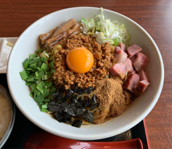 「汁なし+大盛り ￥850+￥100」@中華そば 蓮の華の写真