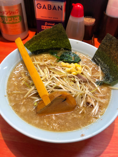 「ネギ味噌ラーメン　中盛　850＋100円」@ラーメンショップ椿 春日部南桜井店の写真