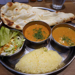 本日のＣ（A:チキンキーマとB:大根野菜 二種盛り）810円