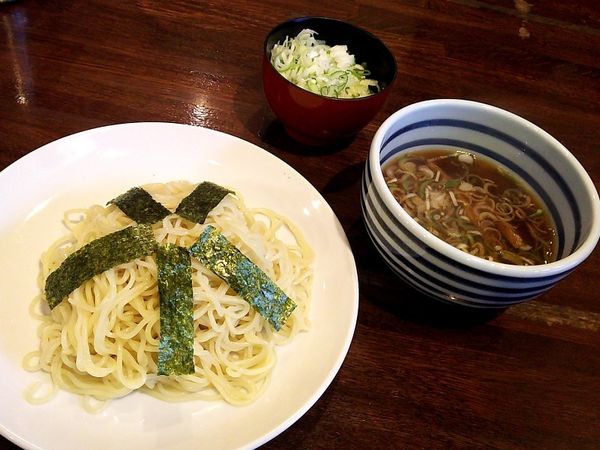 「つけざる並+ネギだく」@つけ麺処 くっちゃいな 鴨宮店の写真