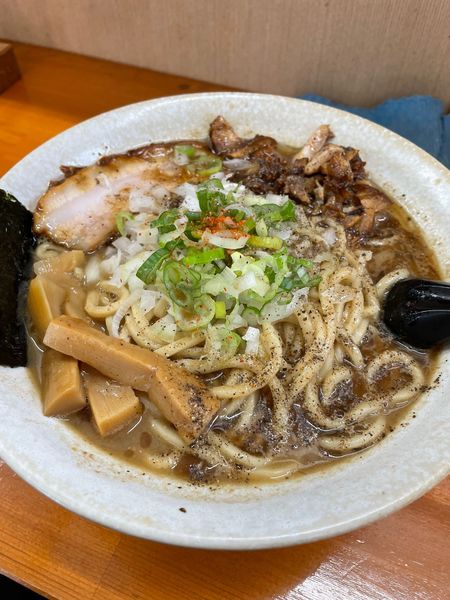 「らーめん300g」@自家製麺 福は内の写真