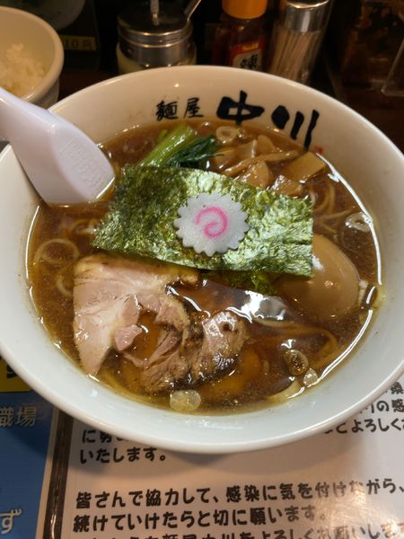 「味玉醤油らーめん」@麺屋 中川 本店の写真