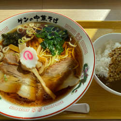 中華そば カレー飯set ¥1,200