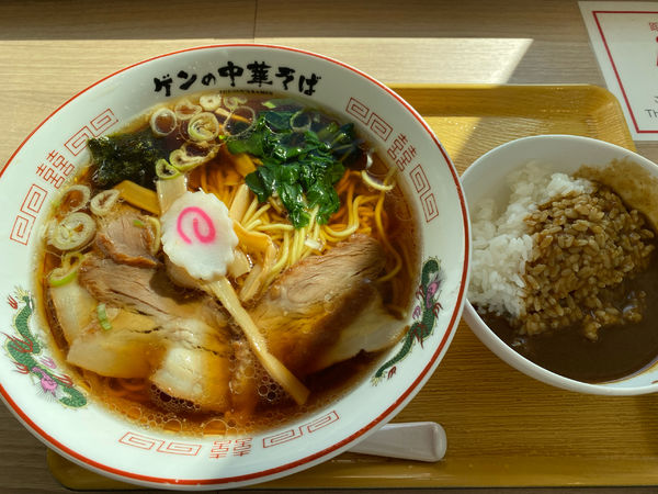 「中華そば カレー飯set ¥1,200」@ゲンの中華そば 東京ビックサイト南展示棟店の写真